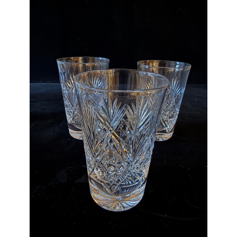 Thomas Webb “St. Andrew”  5” Flat Tumblers  Set of 3  5 oz